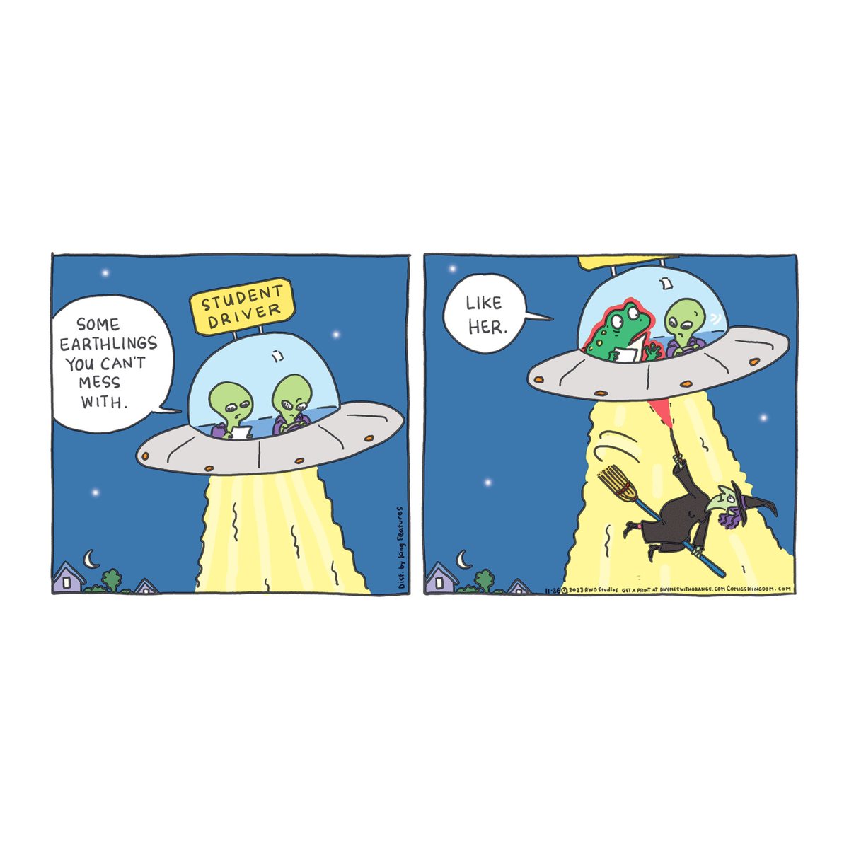 The abduction comicskingdom.com/rhymes-with-or… #SundayFunday <a href="/ComicsKingdom/">Comics Kingdom</a> @RinaPiccolo