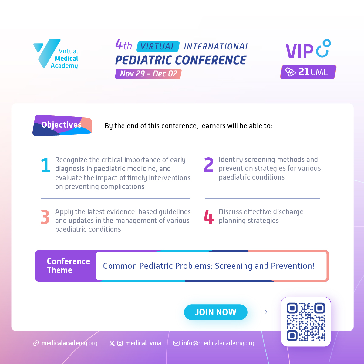 medical_vma's tweet photo. تذكير:
تبقى على المؤتمر الافتراضي الدولي لطب الأطفال
٣ أيام فقط 🕓
#VIPCo_VMA
لايزال بإمكانك التسجيل: https://t.co/C3dCH2x4YK https://t.co/hW7T66hMy4