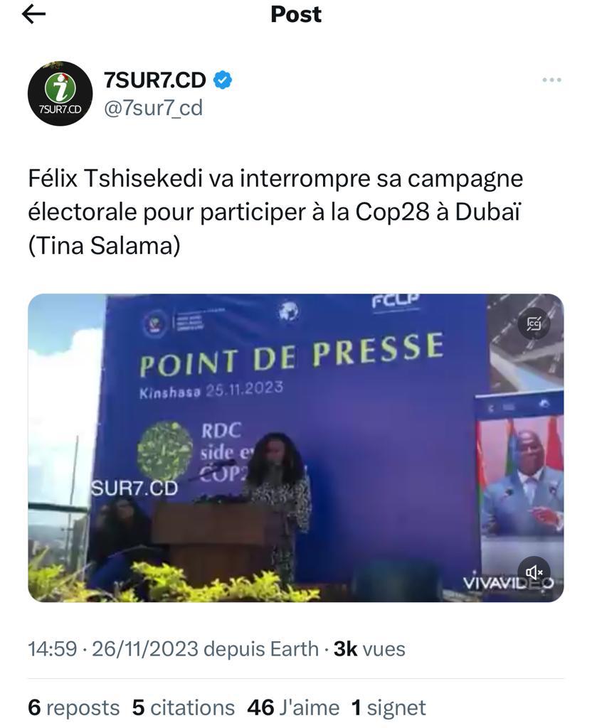 Vous confirmer cette information qui circule ???