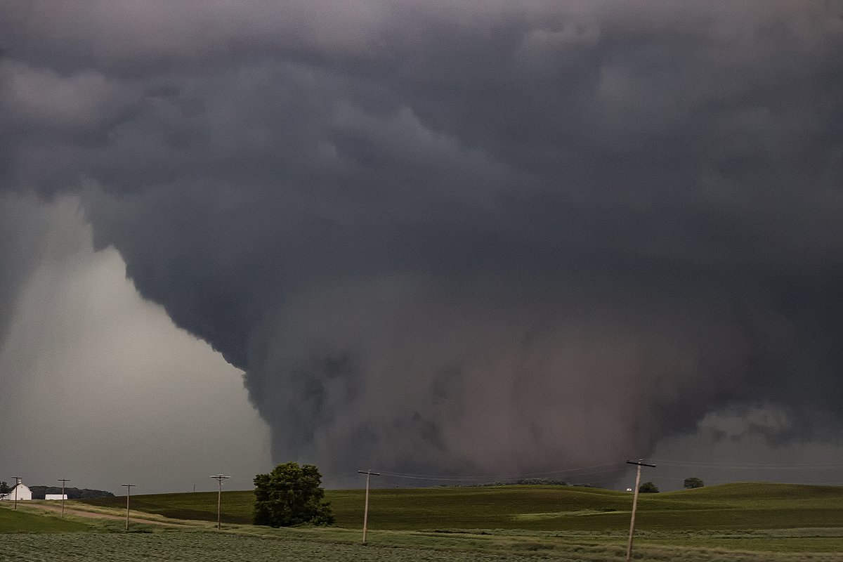 Wedgefest, Kiester, Minnesota 6/17/2010. This 1.2 mile wide EF4 tornado was on the ground for over half an hour!