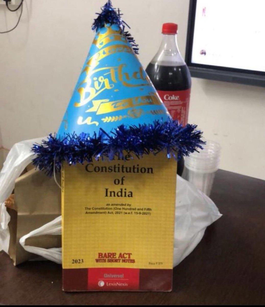 Dear Constitution, 
Wishing you a very Happy Birthday! Thanks for your guidance in building India. 

#ConstitutionDay2023