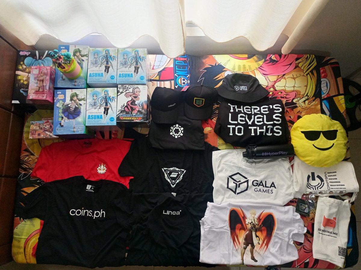 Got some 🔥🔥🔥merch from Guild Advancement Program, @YieldGuild @AxieInfinity @w3ggofficial @ROLandverse @PlayElumia @coinsph @galaxy_sidus @HyperPlayGaming @LineaBuild @GoGalaGames  at @YGGEvents
#W3GS #GAP #RAP #LevelUp