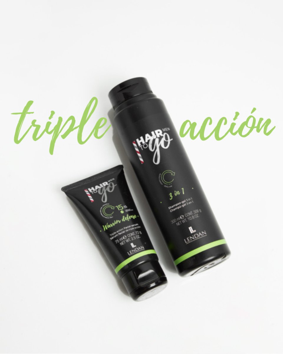 TRIPLE ACCIÓN🔥 3 in 1 & Warrior Defense, los dos productos de Hair To Go Men que ofrecen x3, tres beneficios en un solo envase💚

#LendanCosmetics #HairToGoMen #estilomasculino #cuidadomasculino