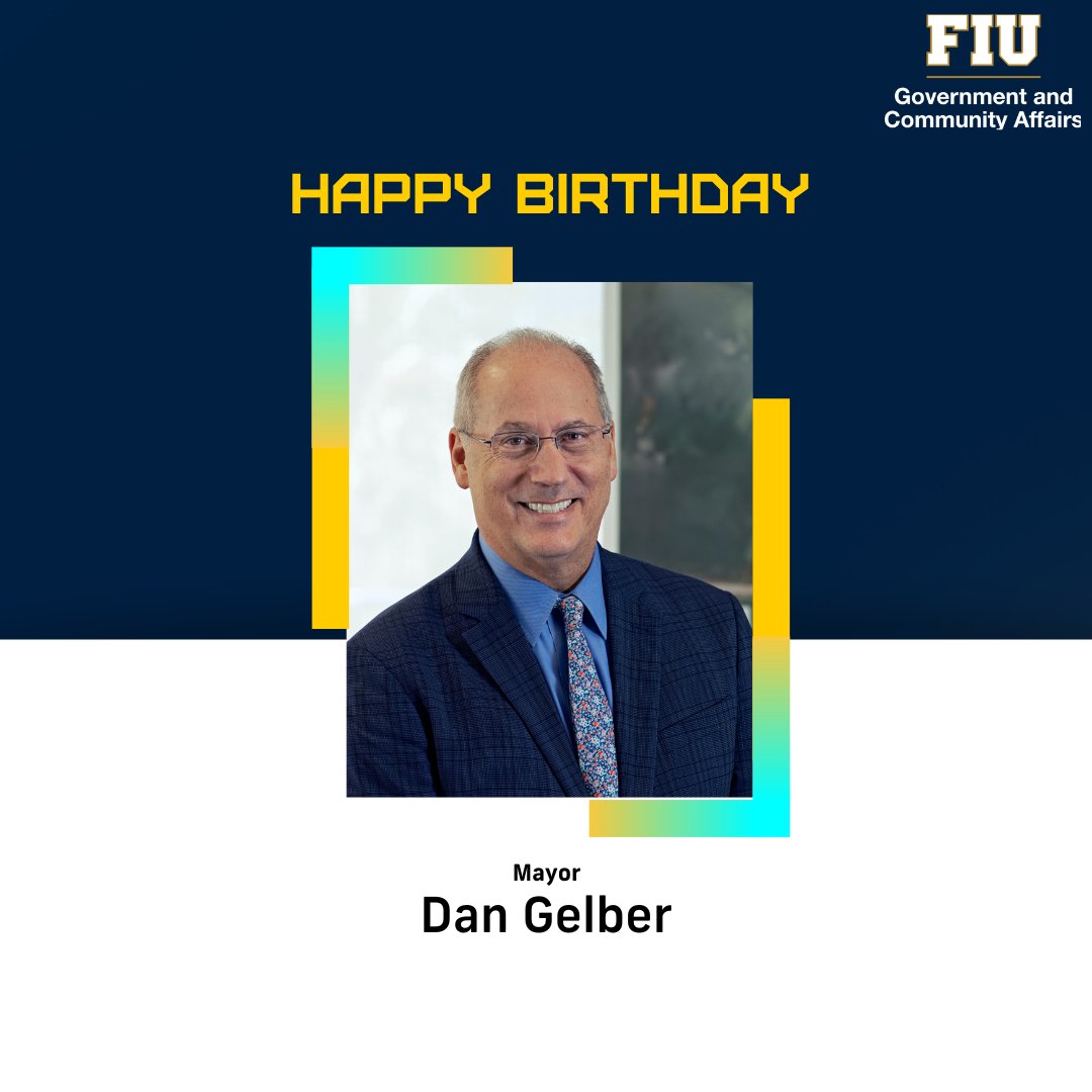 Today we wish a happy birthday to the Mayor of the City of Miami Beach @MayorDanGelber! 🥳