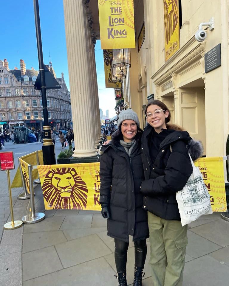 Wonderful afternoon yesterday @TheLionKing with my lovely god-daughter Imogen, who all of a sudden is much taller than me!