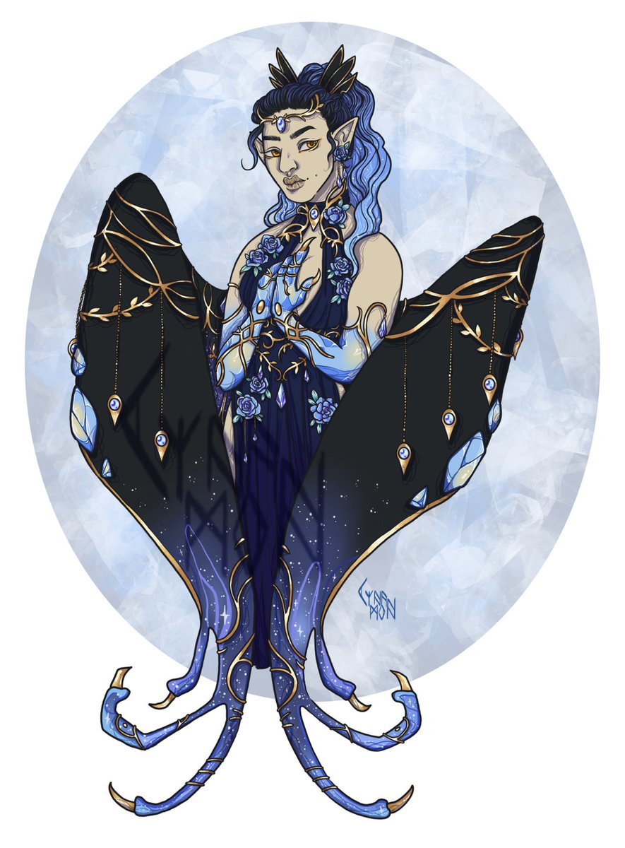 Wonderful Amelia especially for @natsukaart . Designing her was a pure pleasure. 
#Dragon #goddness #fantasyart