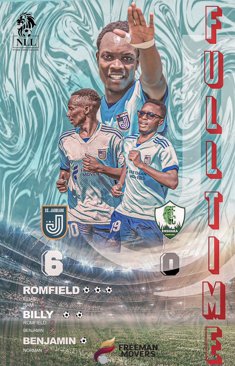 SC_Jabulani's tweet photo. Top performance from our camp against @enshakafc scoring six against our brother's
@romfield10 scooped the man of the match award with a hatrick taking his goal tally to 11 this season.
Art by @gadimba_
#NLLIV
#Road2kigali https://t.co/tD1DrQ2UgI