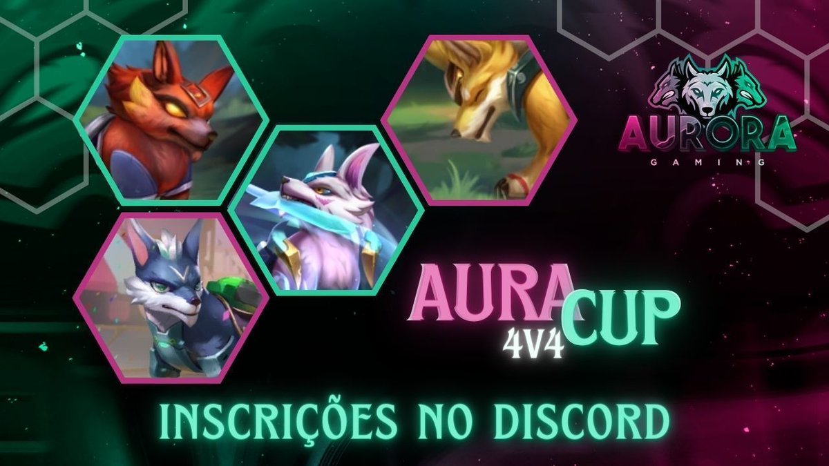 GoAuroraGG's tweet photo. Hoje é dia de AURA CUP de novo! E dessa vez é o 4v4~ Corram para registrar seu time porque as vagas são limitadas!
#CampeonatoTFT #TorneioTFT #TFTBrasil #RPGratis #RP #TFT
Hoje começa às 15h! https://t.co/QDuLQEN1Qb https://t.co/6cz1SEzNhl
