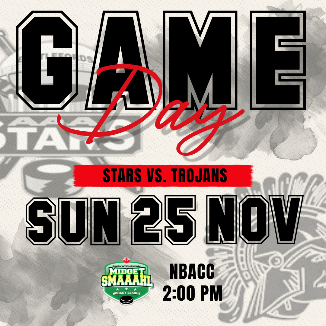 AAAStarsHockey's tweet photo. After a hard-fought win last night, the Stars look to sweep the weekend series against the Trojans today. Puck drop is 2:00 pm at the NBACC. #aaastars https://t.co/ezY271bcRf