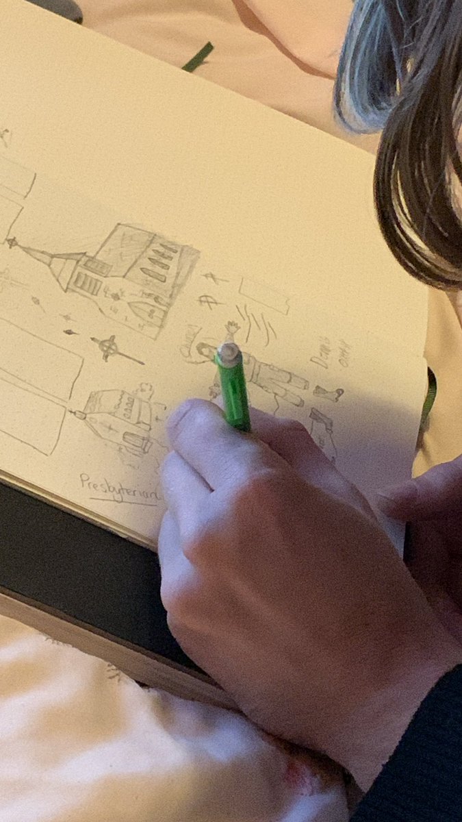 ComicRoughshod's tweet photo. Jamie and I are on thumbnail number 37 out of 84 for the sacrificial lamb comic! I can’t wait to begin sketching and lining this, it’s going to be so cool!!! 

We have been drawing non stop for Two Days! 

~Emily https://t.co/gKmzj6ZiUp