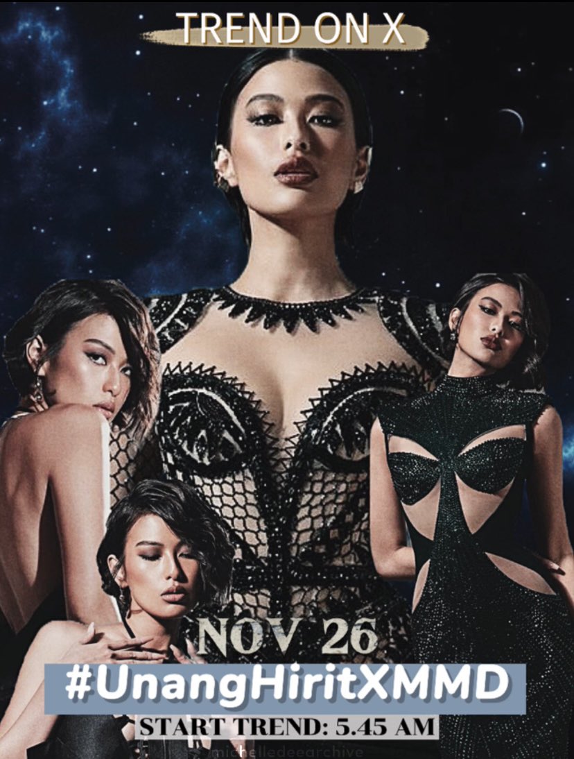 mmdsarchive's tweet photo. βΌοΈβΌοΈ NEW IN βΌοΈβΌοΈ
WELCOME HOME, MICHELLE DEE!
Our queen Michelle Dee will be guesting on @UnangHirit tomorrow morning November 26 at 6 am. Letβs all use #UnangHiritxMMD to support her π€ @michellemdee
#michelledee #mmd #missuniverse2023 #mmdeeverse #deeoneandonly #wmmmo https://t.co/X3A8vKO6sd