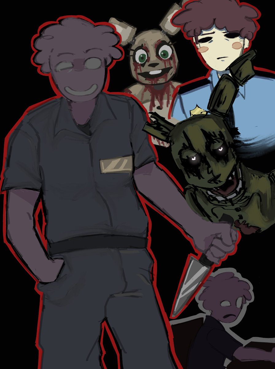 gemstune's tweet photo. Garvey / tape guy
#dormitabisremastered 
#fanart #purpleguy #fnaf #garveywrite https://t.co/vFACrHIUUv