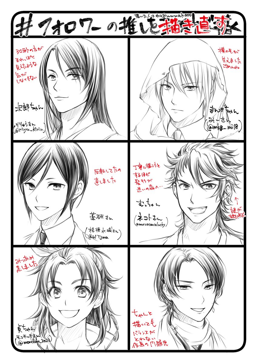 30秒の絵を元に描きました。
時間かけても描けない子は描けない😂 