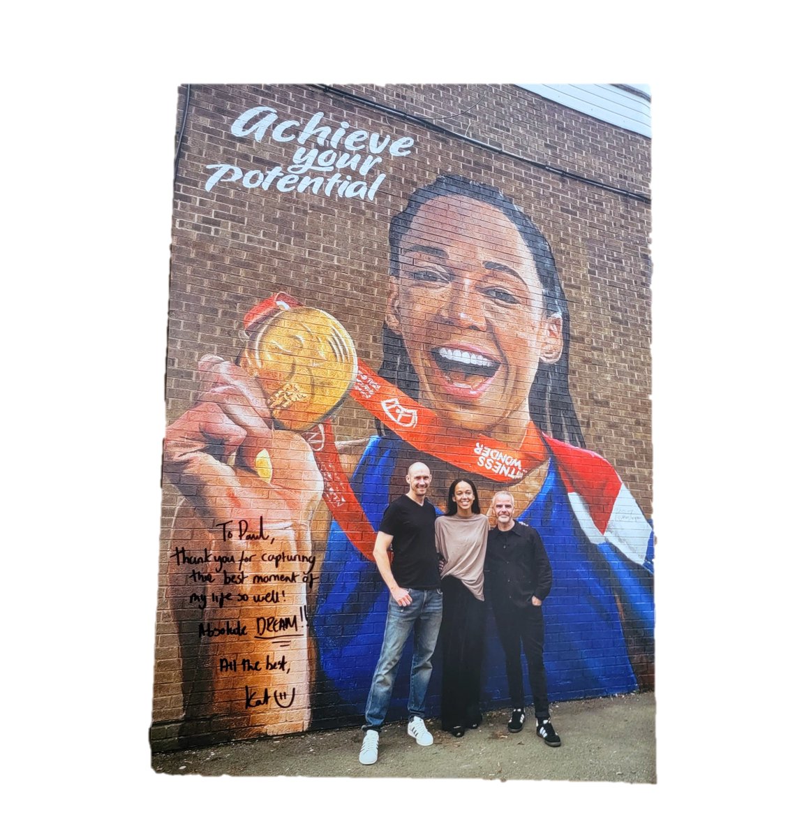 A thank you gift from <a href="/johnsonthompson/">KJT</a>, a classy thing to do.
The #mural was a collaboration between <a href="/BritishGas/">British Gas</a> <a href="/teamgb/">Team GB</a> &amp; <a href="/paralympicsgb/">ParalympicsGB</a> as partof the build up to the <a href="/paris2024/">Paris 2024</a> Olympics, painted at <a href="/stmarkshalewood/">St Mark's Halewood</a>
#olympics #athlete #kjt #johnsonthompson #paris2024 #heptathlon