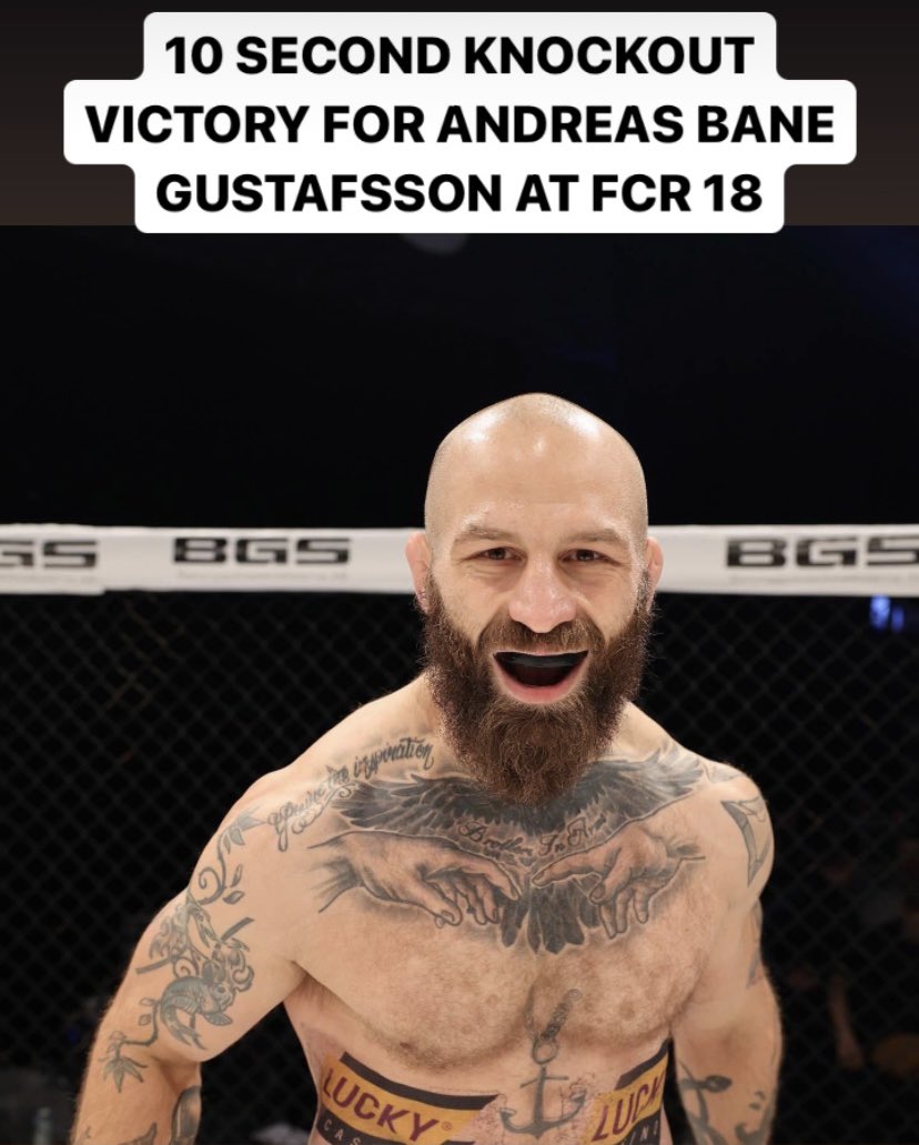 10 SECOND KNOCKOUT VICTORY FOR ANDREAS BANE GUSTAFSSON AT FCR 18

Freja MMA's post fight interview with Andreas Gustafsson Berg at Fight Club Rush 18

youtu.be/nJ46_U7TUbI?si…

#FCR18