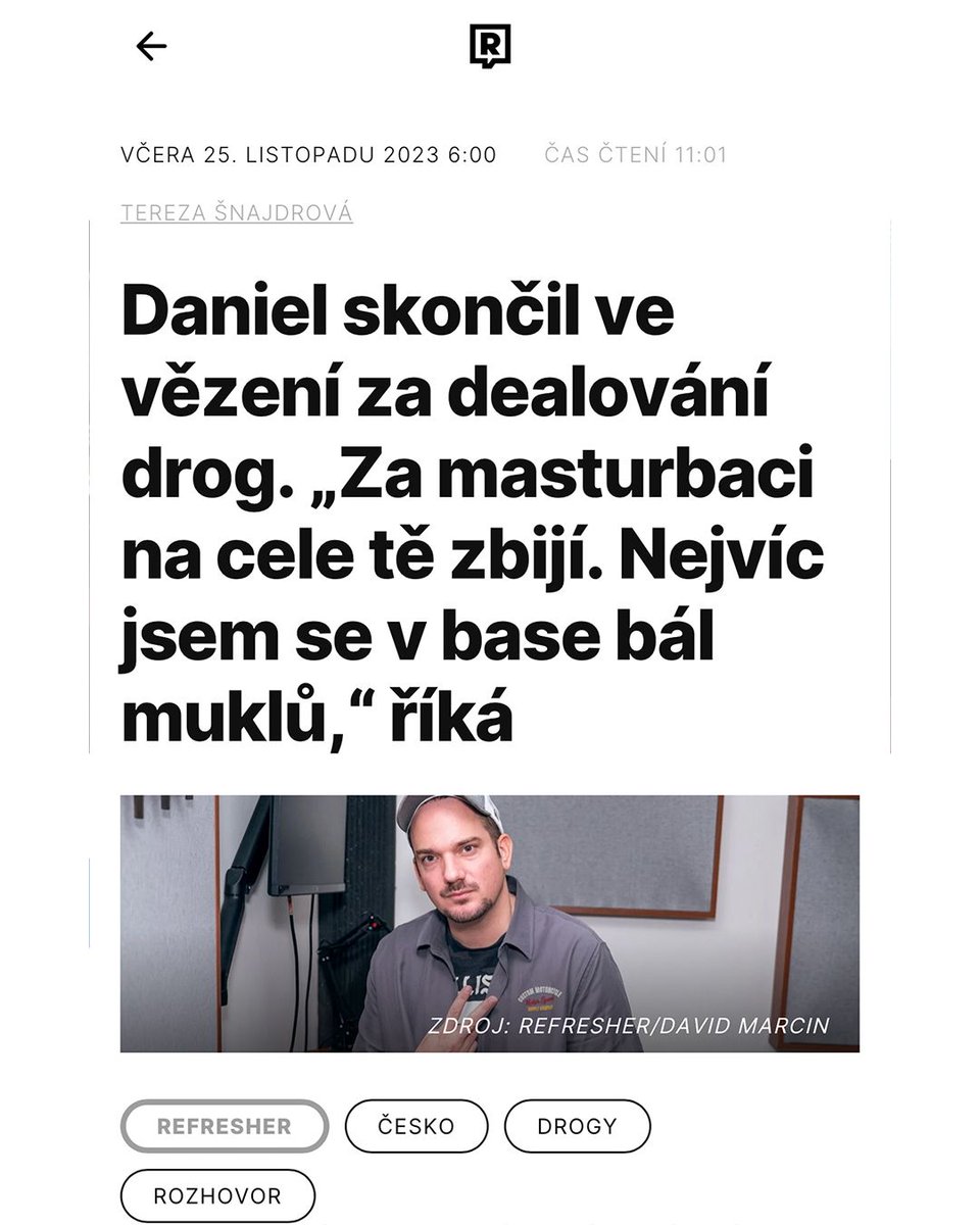 DanielFlasza's tweet photo. Děkuju redakci magazínu @refreshercz za rozhovor 👉 https://t.co/T6LJJxVZlB V appce je celý rozhovor dostupný zdarma (je třeba mít zapnutá upozornění) ⚠️ Už jen poslední 4 dny můžete získat limitovanou edici knihy nebo další odměny na Startovači a podpořit tak vydání knihy. https://t.co/dKli3Dntg0