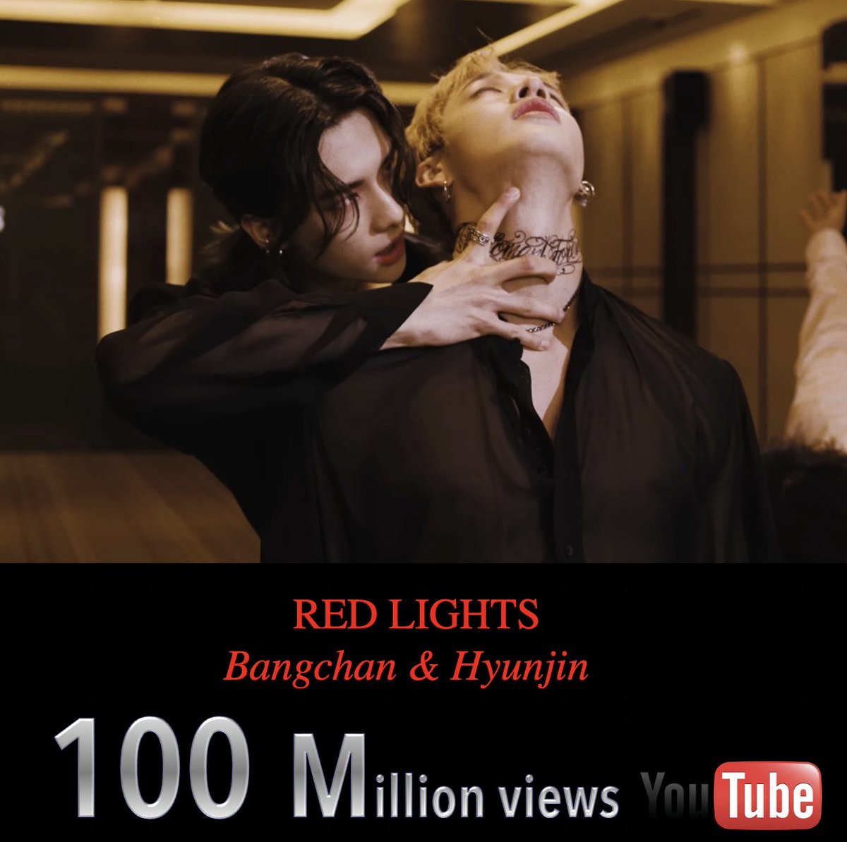#StrayKids’ #Bangchan and #Hyunjin’s #RedLights, a B-side off their 2021 studio album #NOEASY, has surpassed 100 Million views on YouTube and 3 Million likes! 💪🎥💥💯Ⓜ️👑👑❤️‍🔥
🎥:youtube.com/watch?v=k8Y6ZT…

#BangChan_Hyunjin_100M