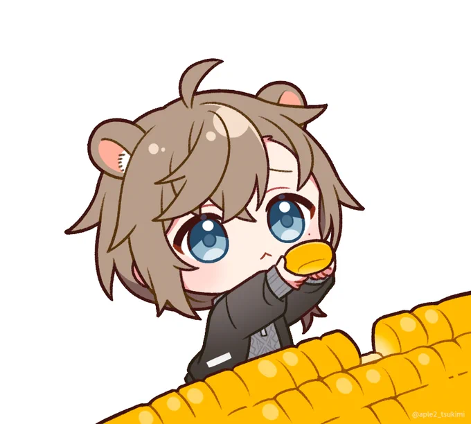 ちょうだいって言ったらしぶしぶ1粒だけ分けてくれた 