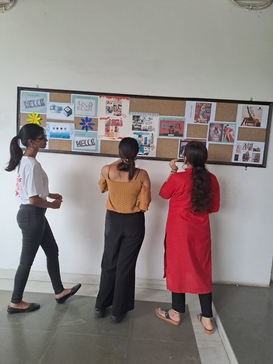 FashionNoida's tweet image. &quot;Design Displays offer a lot of learning and motivation for students who are otherwise all soaked up in studies these days.&quot; Glimpses of the fun moments of this semester creativity at SFI Noida campus. 
. 
. 
#DesignStudents #Motivation #DesignDisplays #learning
#Creativity