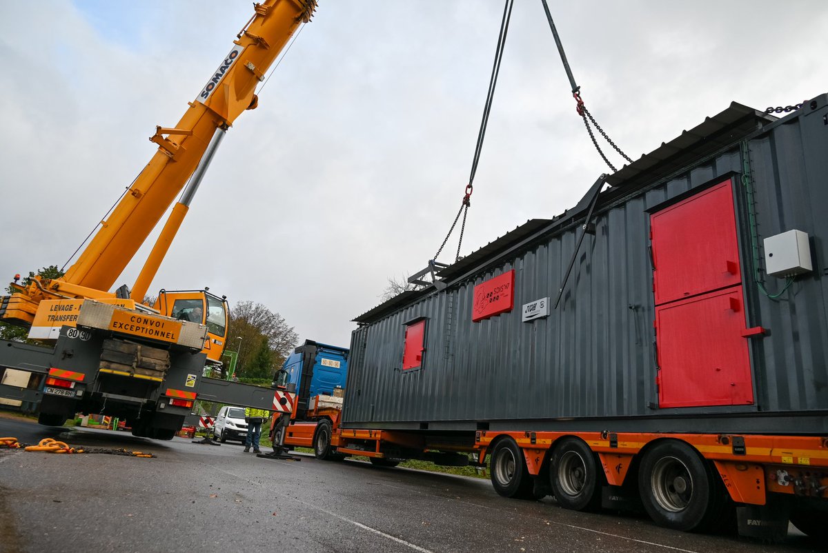 Sdis_87's tweet image. #Formation 
Après 2️⃣ ans d’attente, le temps de la réalisation des études, l’écriture du cahier des charges, le groupement Formation du #SDIS87 vient de réceptionner le nouveau #caisson de feu des sapeurs #pompiers de la #HauteVienne
