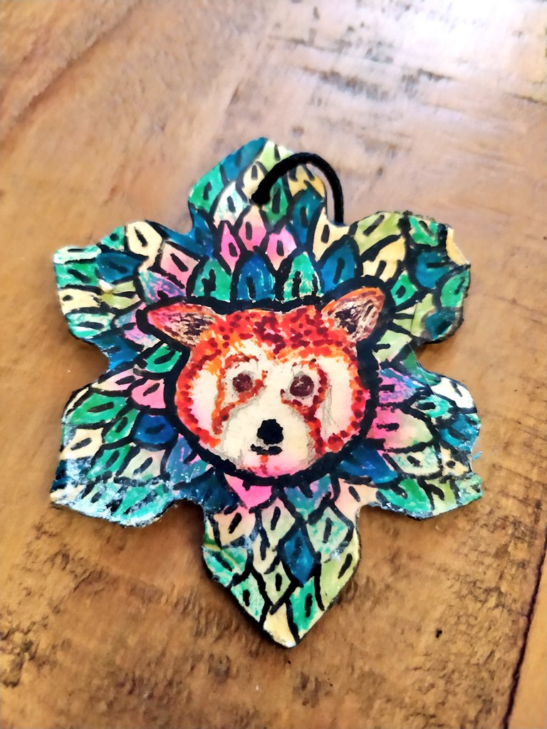 VivYau's tweet photo. Going through our Christmas decos and found @ryanparish @stirchleysnow Red Panda Mo 
@bhamwildpark still as bright &amp; colourful as ever https://t.co/gjwQOpS77m