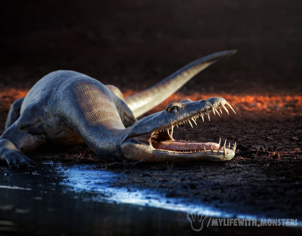 Sunbathing.
#jurassicpark #jurassicworld #jurassicworlddominion #paleo #paleoart #paleontology #jurassicworldevolution #jurassicpark3 #thelostworld  #dinosaurart  #mosasaur #jurassicworldcampcretaceous #campcretaceous #prehistoric #blender #blender3d #mosasaurus #nothosaurus