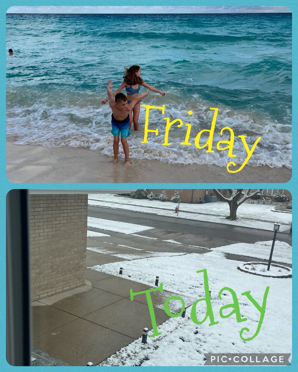 ForestView4th's tweet photo. From sun ☀️ to snow ❄️ #endofbreak https://t.co/a3W8ymH38j
