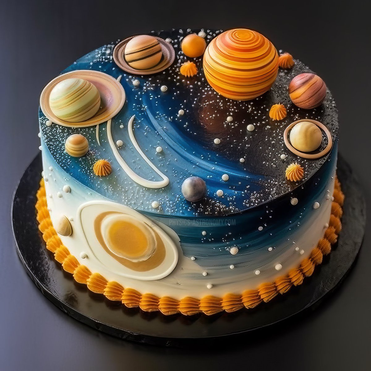 Astronomy Cake for all of you because
Today is my birthday!! 🎂🥳💕