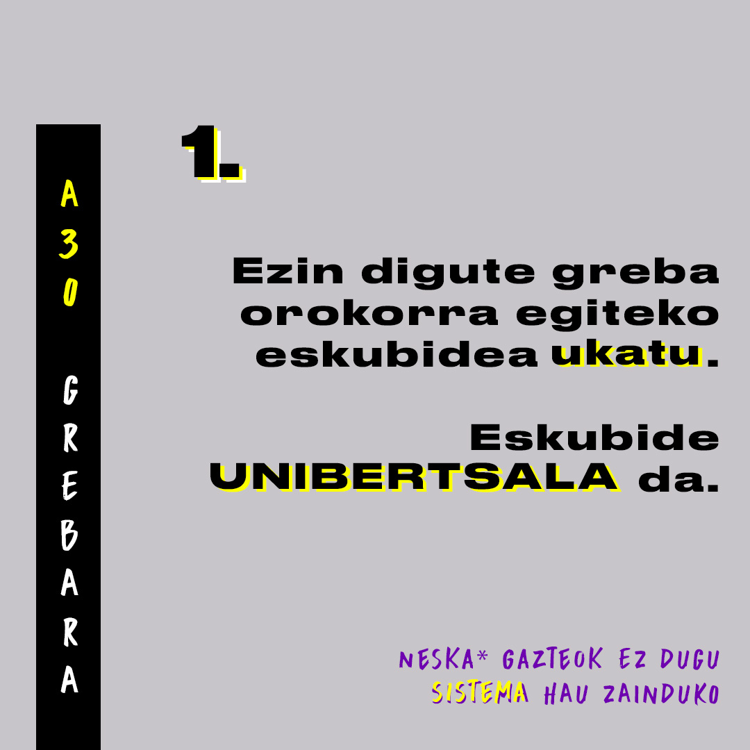 Harramazka's tweet photo. Harramazkatik dei egiten dugu A30ean greban parte hartzera!

Horrekin batera, izan daitezkeen edozein zalantza argitzeko @LABGasteiz rekin galdera ohikoenei erantzun nahi izan diegu. https://t.co/pjE8KW9tmu