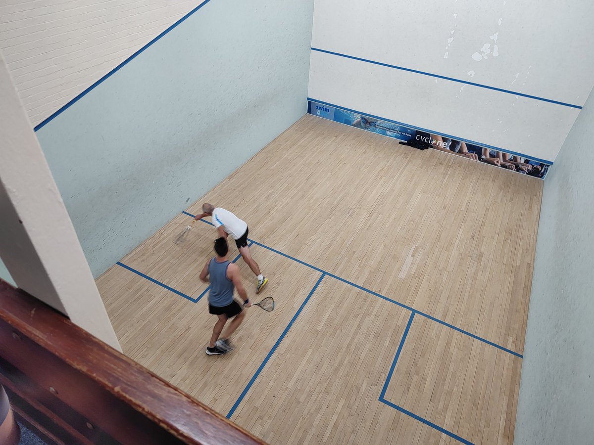StIvesSquash's tweet photo. Great squash comp today @oneleisureuk  in Huntingdon. The winners of the 2023 St Ivo Racquets club Batman and Robin pairs squash competition are Harry A(aka batman) and his trusty sidekick Dan C snr (aka Robin). KERPOW! https://t.co/bllBCfodpt