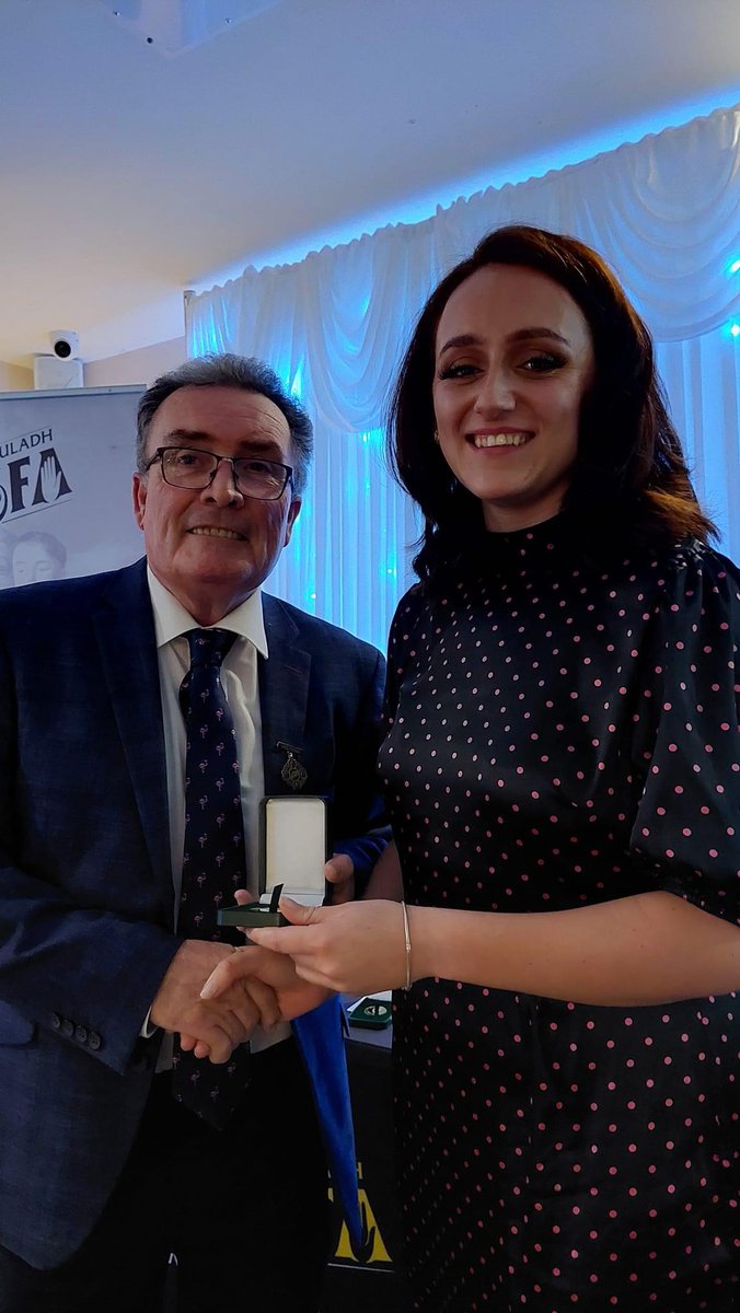 ❤️🤍 Ulster LGFA Awards ❤️🤍
Congratulations to senior player and referee Kathy Deery who was recognition at the Ulster LGFA Awards last night for her role as referee at the Ulster Ladies Junior Club Final last weekend. Well done Kathy 👏