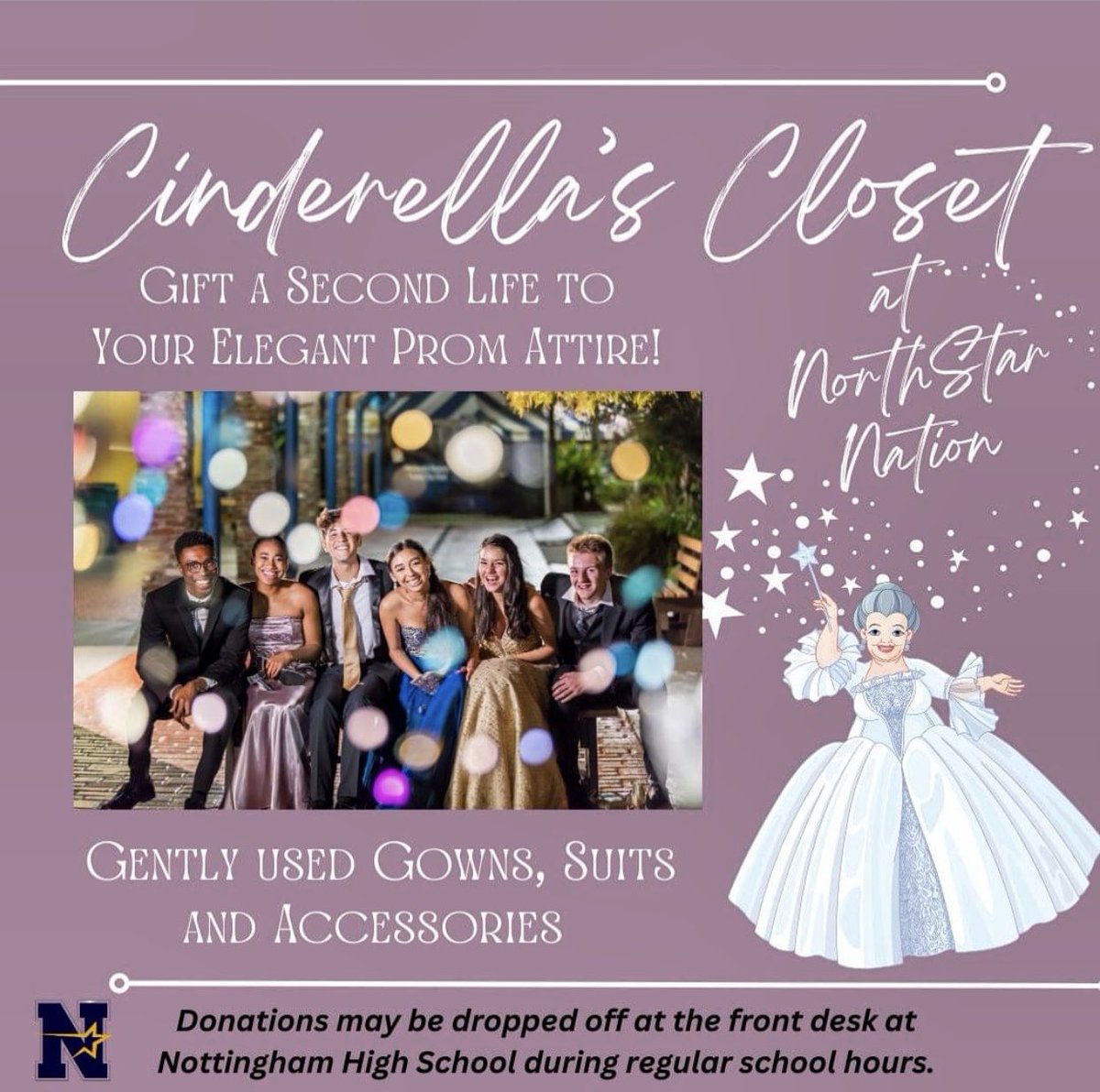 Nottingham High School is excited to announce the re-opening of 'Cinderella's Closet,' a heartwarming initiative to collect prom dresses and suits for those who might otherwise miss out on this unforgettable experience! @WeAreHTSD @HTSD_Nottingham @Dr_Persichetti @VPWALSH