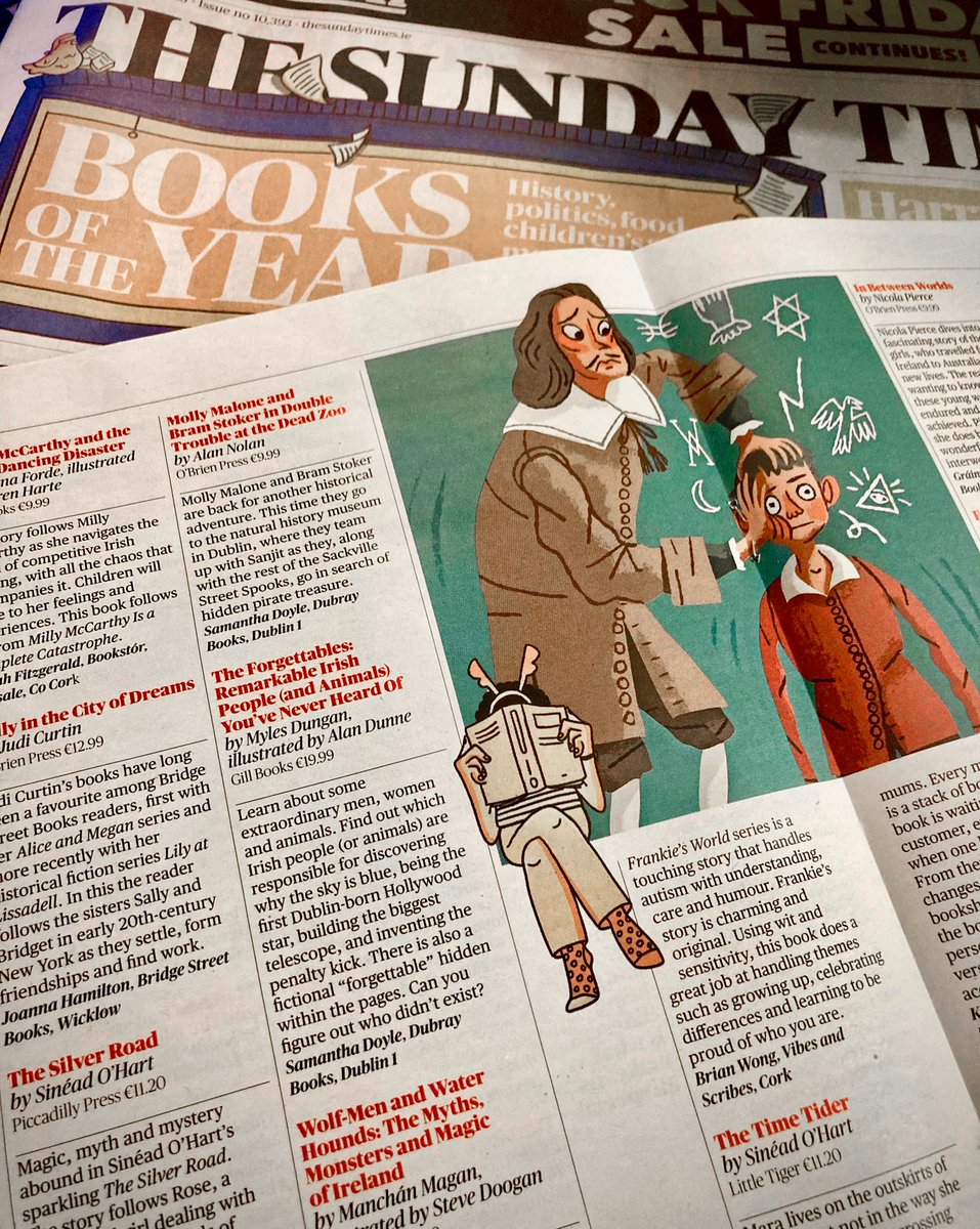 Many thanks to Samantha Doyle and @DubrayBooks for recommending 'The Forgettables' in @TheTimesBooks @timesculture accompanied by one of @AlanDunneDraws great illustrations #guesswhodidntexist