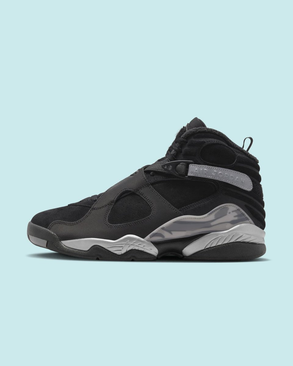 An icy look that feels cool, whether it's winter or not.

The <a href="/Jumpman23/">Jordan</a> Air Jordan 8 'Winterized' 

Men's and Big Kids' sizing available at 10am ET 🇺🇸 

go.nike.com/QNHZyAVz8XD
