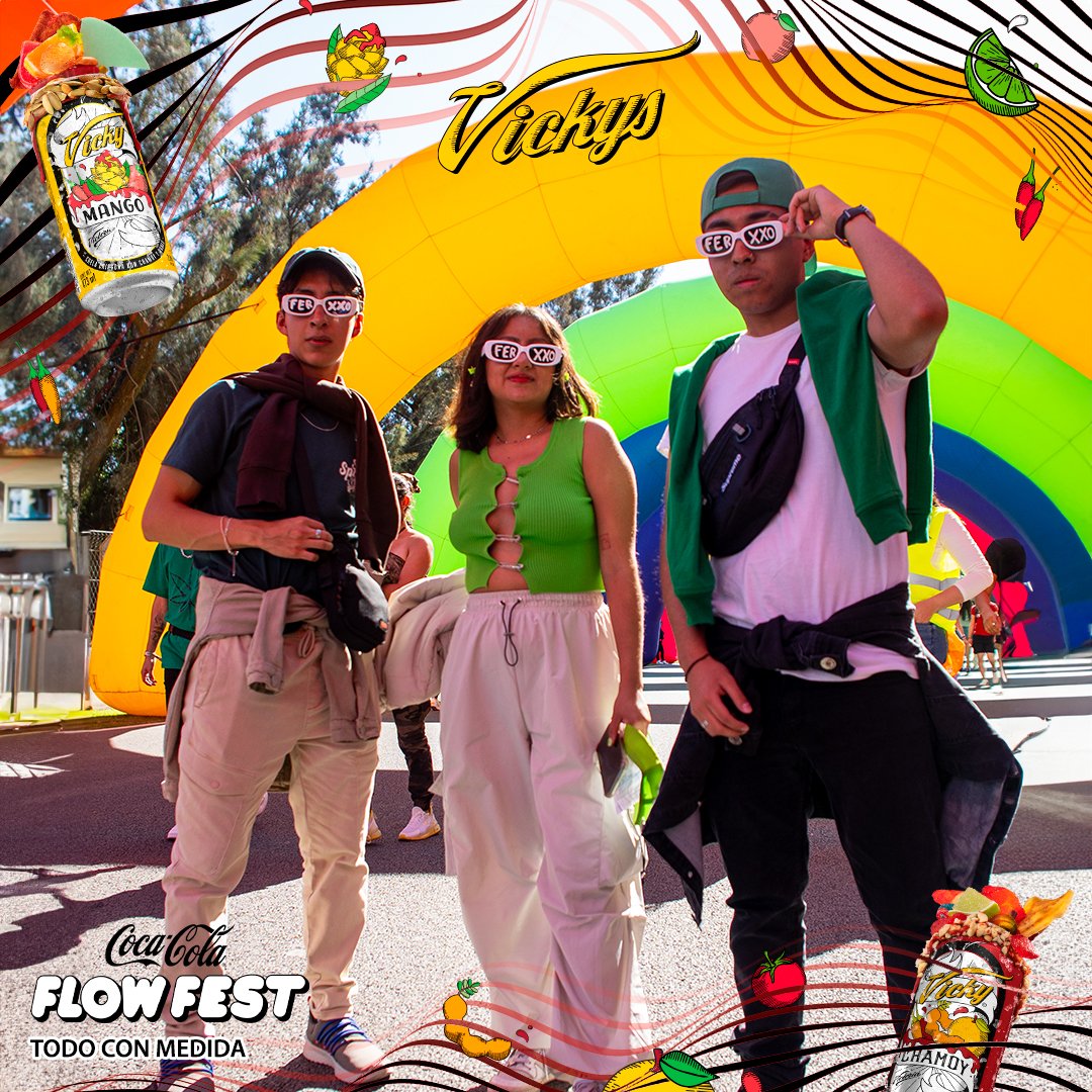 Apenas somos dos... desconocidos... Pero con el ambiente de #VickysConFlow 😎😈 ¡todos nos volvemos amigos! ❤️