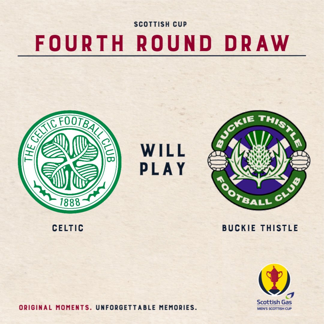 Ties to be played over the weekend of Saturday 20th January.

What a fantastic draw for <a href="/BuckieThistle/">Buckie Thistle FC</a>.