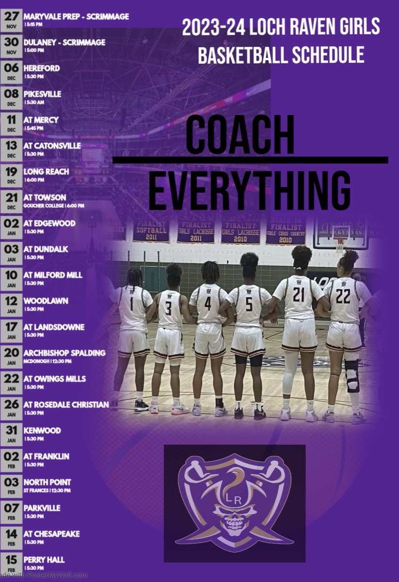 🏀 Basketball season is here! Come out and support our girls! 🏀 #CoachOverEverything 💜💜