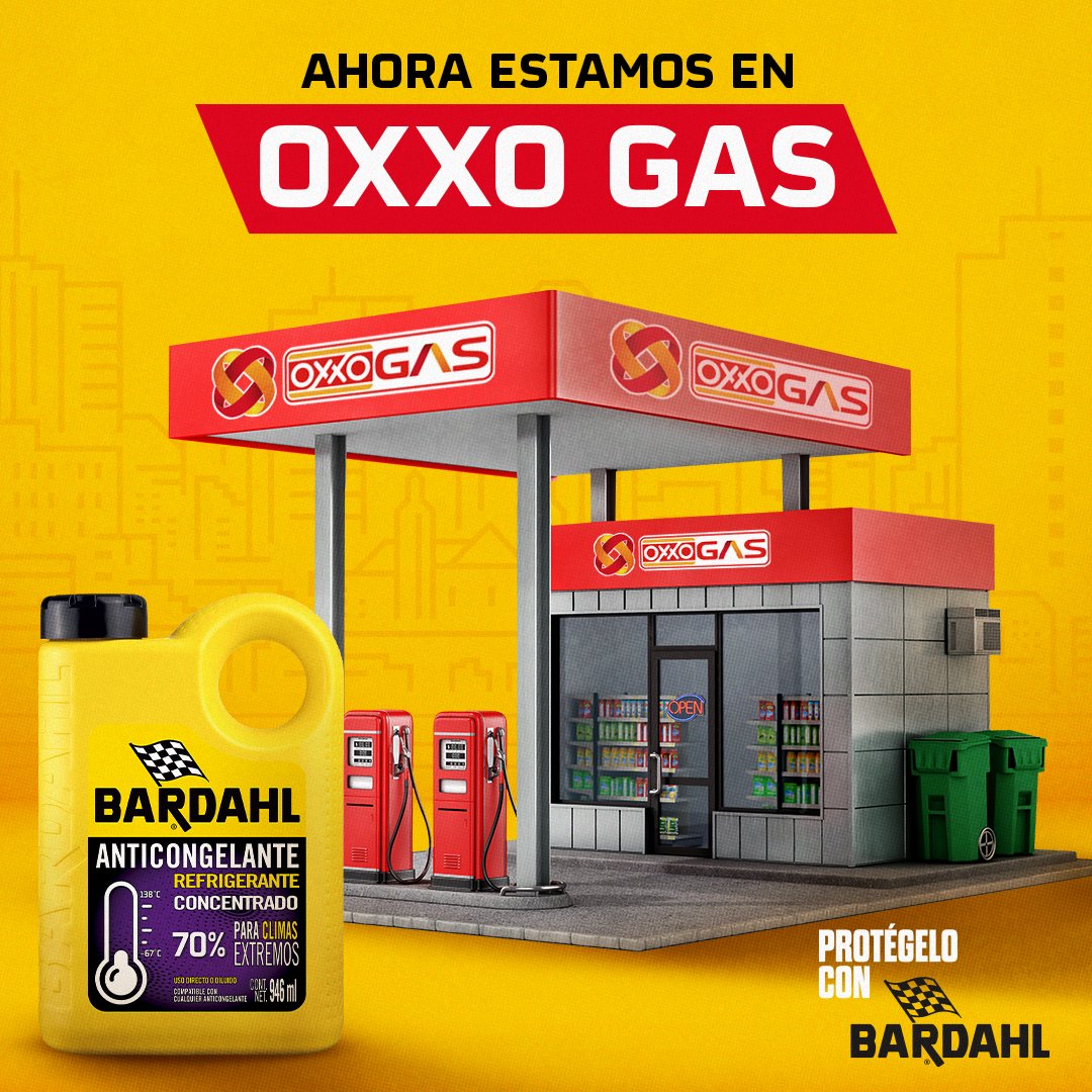 ¿Ya fuiste a llenar tu tanque hoy? Pues cuando lo hagas, recuerda que puedes encontrar los mejores productos de Bardahl en tu Oxxo Gas más cercano. #ProtegeloconBardahl #Oxxo #OxxoGas