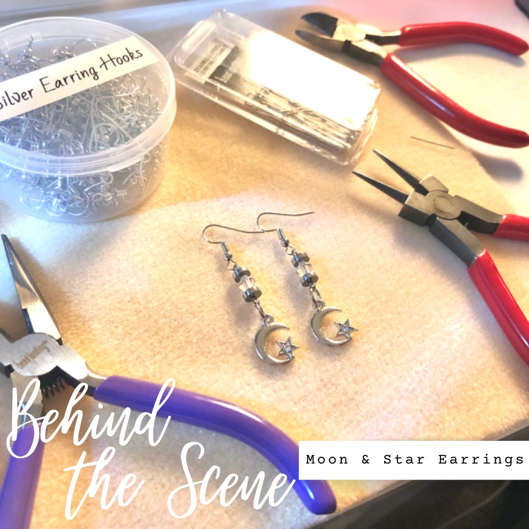 mellasjb's tweet photo. Behind the scenes of making our lovely customer’s Moon &amp; Star Earrings 🤩… #BehindTheScenes #handmadejewelry #earrings https://t.co/HN6zQKay64
