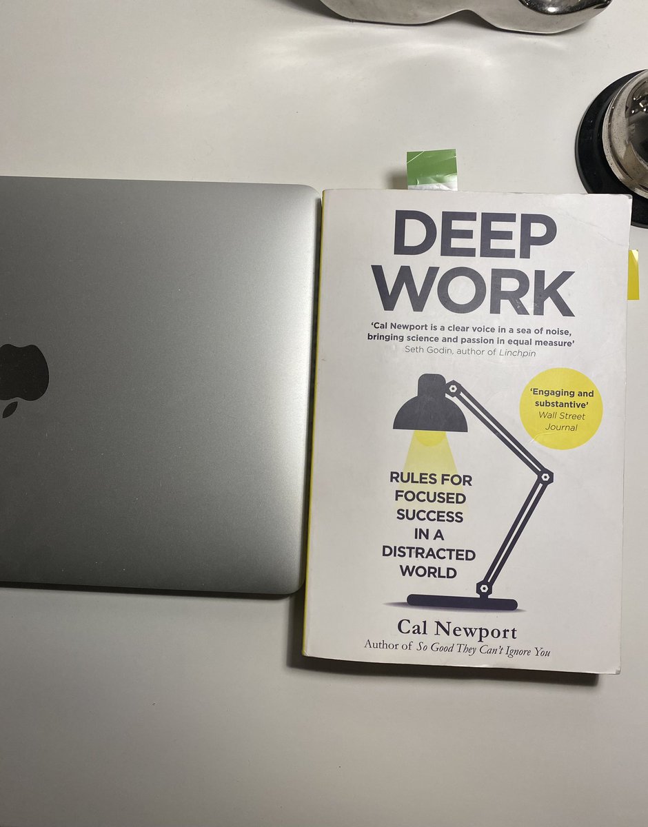 vllaza's tweet photo. I've just begun reading "Deep Work" by Cal Newport.🧠
📚 This book comes highly recommended and is said to be a game changer in how we approach productivity and keeping focus without distraction on a demanding and complex tasks. 
#NewRead #DeepWork #Focus #Growth #X #Books https://t.co/Y1I25yHINc