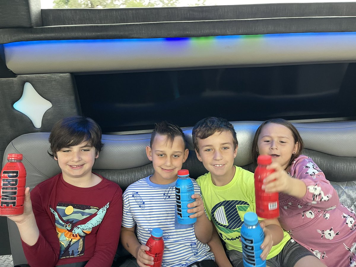astroke_of_luck's tweet photo. @LoganPaul my son wanted a limo filled with @PrimeHydrate  for his birthday. It was a huge hit! https://t.co/DJvE28qWk3