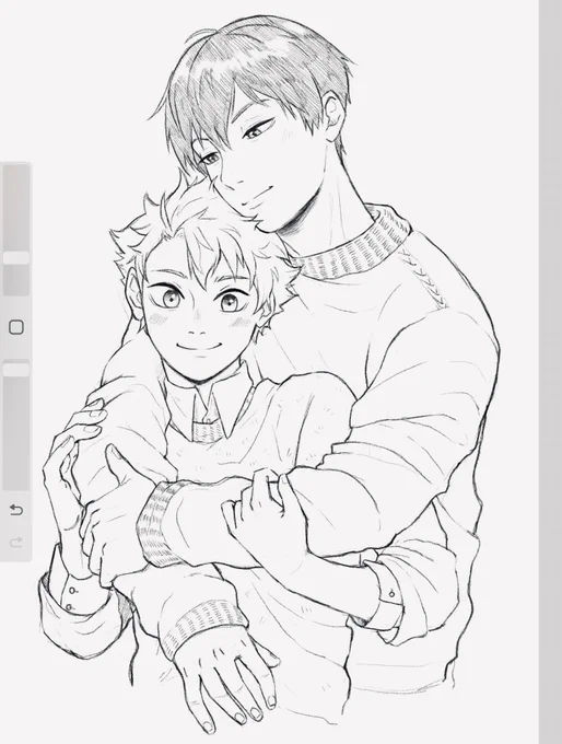 Working on more sketches for a new Sketch! fanzine. I hope I can finish it early next year. Kagehina will always be present. Yep :3