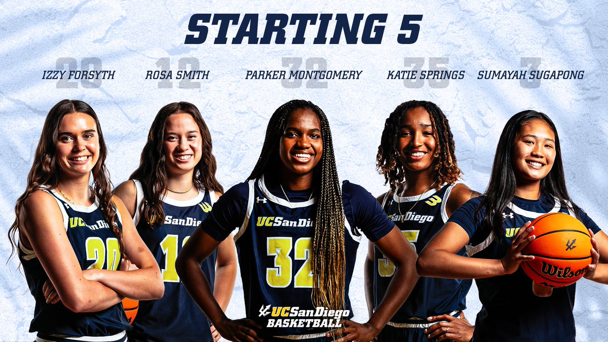 UCSDwbb's tweet photo. Starters 🆚 Penn

#GoTritons https://t.co/TKqOUyXESl