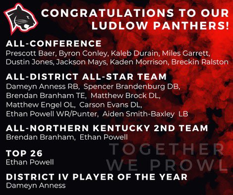 Ludlow Panther Football (@ludlowpantherfb) on Twitter photo 