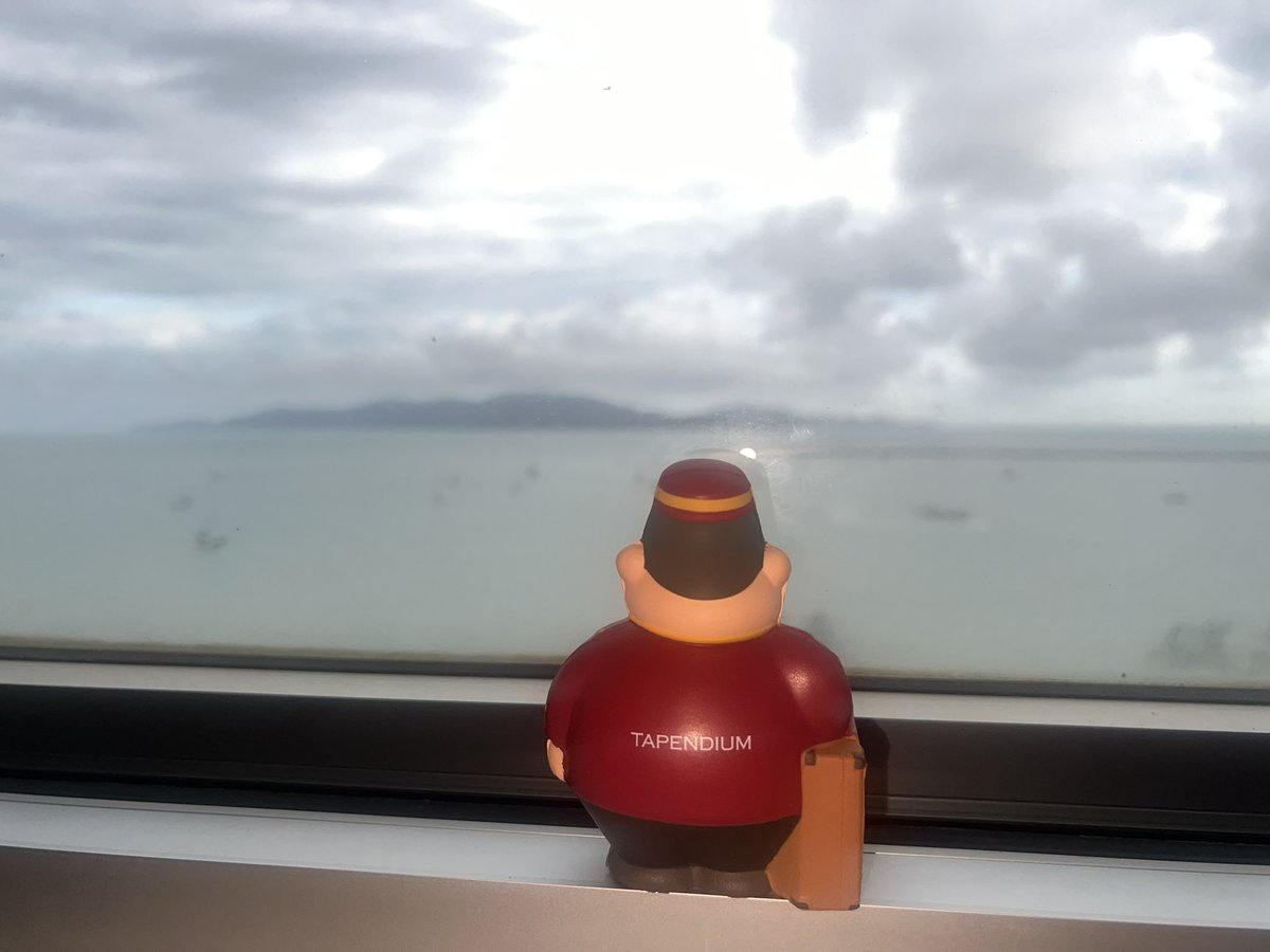 TapendiumMan's tweet photo. Woke up this morning to a view of Magnetic Island. Anyone would think I’ve been deployed to install some Tapendium’s at Ardo in Townsville. https://t.co/0cRAoN9oRl