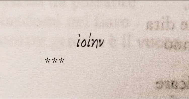 dianorajpg's tweet photo. ἰοίην, che io possa andare oltre!
E' l’unica parola rimasta di una poesia di Saffo, comunemente nota come frammento 182.
E' il termine più ricco di speranza che possa esistere al mondo. https://t.co/thxFQoqaRh