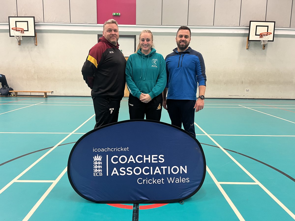 Congratulations to Ian | Alisa and Andrew getting their first coaching badge.. ECB Foundation 👏👏🏏🏏
