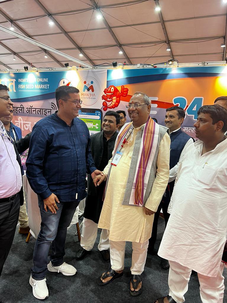 With UP Fisheries Cabinet Minister Dr Sanjay Nishad at global fisheries conference 2023  <a href="/ramveertanwarg/">Ramveer Tanwar Pondman</a> @SDM_Sadar_gzb <a href="/DCPTHindonGZB/">DCP TRANS HINDON COMMISSIONERATE GHAZIABAD</a> <a href="/drIRAJRAJA/">Dr. Iraj Raja</a> <a href="/drsanjayoffice/">Dr Sanjay Nishad</a> <a href="/drsanjeevbalyan/">Dr. Sanjeev Balyan</a> <a href="/DdfMeerut/">DDF, Meerut Division, U.P.</a> <a href="/FDepar2/">Fisheries Department, U.P.</a> <a href="/Min_FAHD/">Ministry of Fisheries, Animal Husbandry & Dairying</a> <a href="/PRupala/">Parshottam Rupala</a> <a href="/nfdbindia/">NATIONAL FISHERIES DEVELOPMENT BOARD</a> <a href="/FisheriesGoI/">Department of Fisheries, Min of FAH&D</a> <a href="/VikramadityaSM/">Vikramaditya Singh Malik</a> <a href="/ChiefGhaziabad/">CDO Ghaziabad</a>