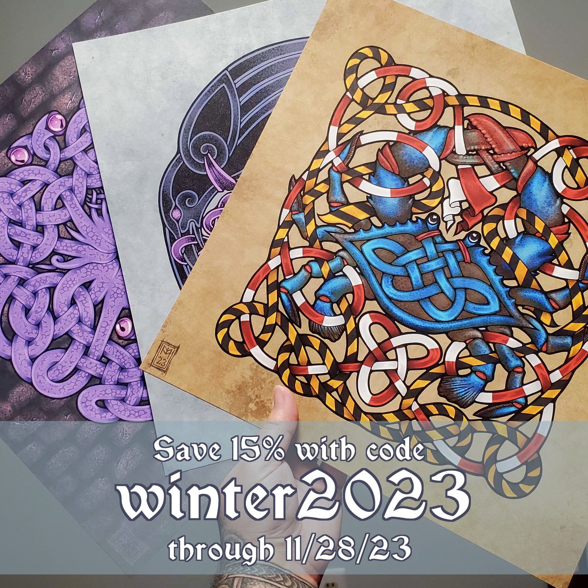 I've got a sale running through Tuesday! Save 15% with the code "winter2023" on made to order leather goods as well as prints. As always, you'll also get $5 back for every $35 you spend on prints. By Grabthar's hammer, what a savings!

athousandrasps.com/products.html
