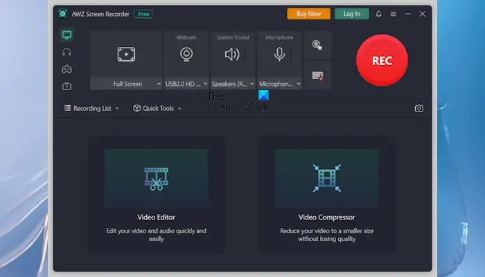 TheWindowsClub's tweet photo. AWZ Screen Recorder Review: Record Screen, Audio, Games, &amp; Streaming Platforms https://t.co/GG4yiTjSxC https://t.co/0ZUqDnAeK9